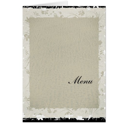 Meest Populaire Trouwmenu Oud Papier (Voorkant)