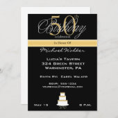 Meest populaire uitnodiging van de 50e verjaardag  (Voorkant / Achterkant)