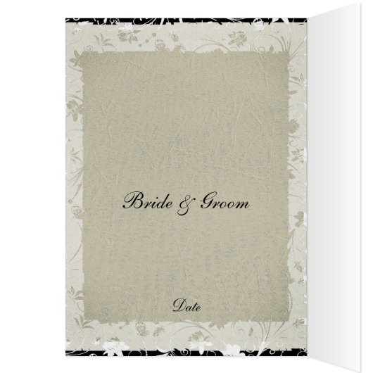 Meest populaire Wedding Menu Old Paper (Binnen (Links))