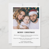 Meest prachtige tijd 2 foto leuk Kerstmis Feestdagenkaart (Achterkant)