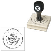 Meest prachtige tijd van het jaar adres rubberstempel (Gestempeld)