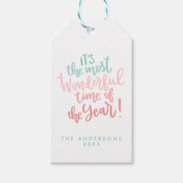 Meest Prachtige tijd van het jaar | Blue HOLIDAY Cadeaulabel