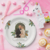 Meest Prachtige Tijd van het Jaar Foto Kerstmis Papieren Bordje (Feest)