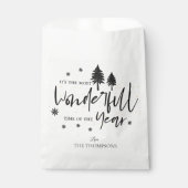 Meest Prachtige Tijd van het Jaar Kerstmis Quote Bedankzakje (Voorkant)