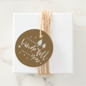 Meest prachtige tijd van het jaar Kraft Kerstmis Bedankjes Labels (In situ)