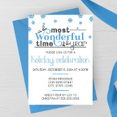 Meest Prachtige Tijd van het Jaar Party Uitnodigin Kaart