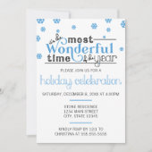 Meest Prachtige Tijd van het Jaar Party Uitnodigin Kaart (Voorkant)