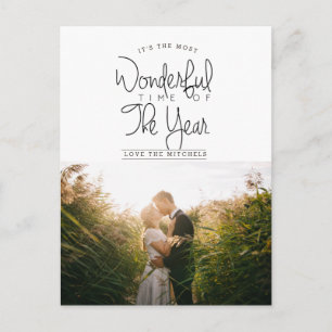 Meest prachtige tijd van het jaar   Vakantie foto Feestdagenkaart