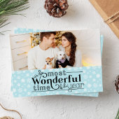 Meest Prachtige Tijd van het Jaar Vakantie Fotokaa Feestdagenkaart