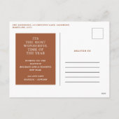 Meest prachtige tijd voor kerstmis multi-foto aank feestdagenkaart (Achterkant)