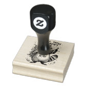 Meest Prachtige Wijn van het Jaar Wasbeer Rubberstempel (Stempel)