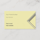 Meest recente geelste geometrische driehoekshapsen visitekaartje (Achterkant)