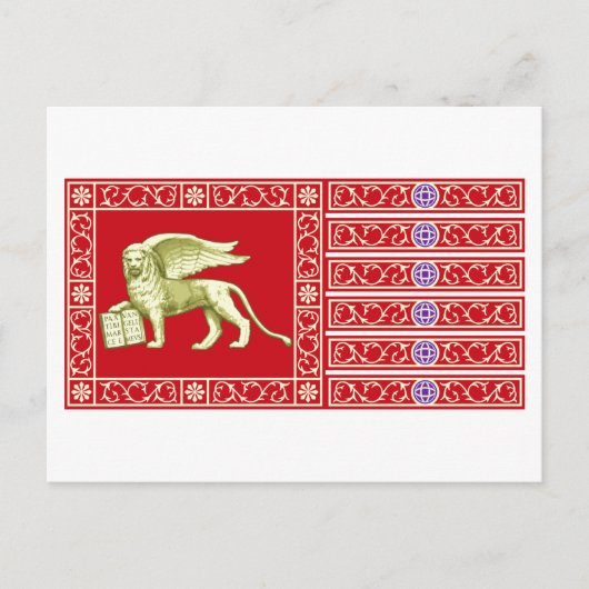 Meest Serene Republiek Venetië Vlag Briefkaart (Voorkant)