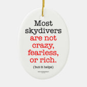 Meest Skydivers Keramisch Ornament (Voorkant)