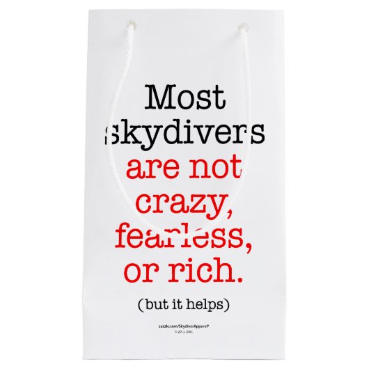 Meest Skydivers Klein Cadeauzakje (Voorkant)