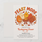 Meest snelle modus Thanksgiving Kaart (Voorkant / Achterkant)