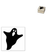 Meest spooksilhouette-kunstzegel rubberstempel (Gestempeld)
