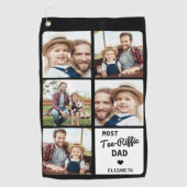 Meest T-shirt-Riffic DAD Aangepast 5 Foto-Vaderdag Golfhanddoek (Voorkant)