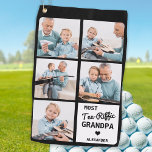 Meest T-shirt-Riffic GRANDPA 5 Foto Vaderdag Golfhanddoek<br><div class="desc">Meest T-shirt-Riffic Grandpa ... Twee van je favoriete dingen, golf en je grote kinderen. Nu kun je ze meenemen terwijl je 18 gaten speelt. Pas deze golfhanddoek aan met de favoriete foto's en namen van uw kleinkind. Of het nu een grootvaders verjaardag, vaders dag of Kerstmis is, deze opa golf...</div>