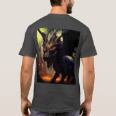 Meest trendy basic donker T-shirt: Comfort ontmoet T-shirt (Achterkant)