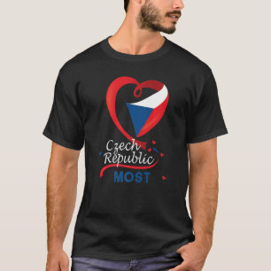 Meest Tsjechische Republiek - hartsvlag - laklaag T-shirt
