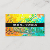 Meest unieke Plumber Visitekaartjes ontwerp (Voorkant)