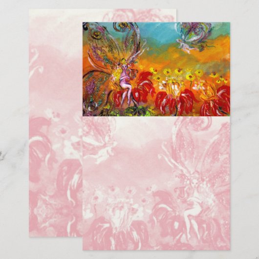 MEEST VAN DE RODE STROMEN Fantastische banketbakke Briefpapier (Voorkant / Achterkant)