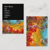 MEEST VAN DE RODE STROMEN Floral Fantasy Black Visitekaartje (Voorkant / Achterkant)