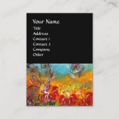 MEEST VAN DE RODE STROMEN Floral Fantasy Black Visitekaartje (Voorkant)