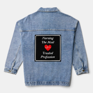 Meest vertrouwde beroep Verpleegster Denim Jas Denim Jacket