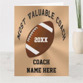  meest waardevolle Football coach Kaarten (Voorkant)