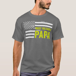 Meest waardevolle Papa Dad Day (3) T-shirt