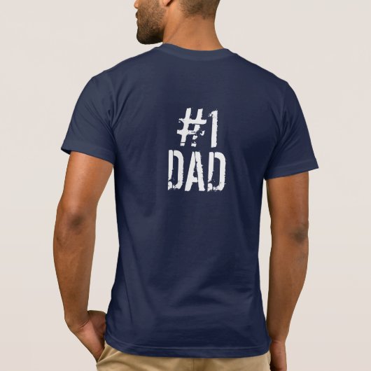 Meest waardevolle papa MVD | Vaderdag cadeau voor T-shirt (Achterkant)