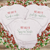 "Meest waarschijnlijk" aangepaste grappige familie T-shirt