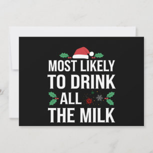Meest Waarschijnlijk Alle Melk Te Drinken Kerst Ma Aankondiging