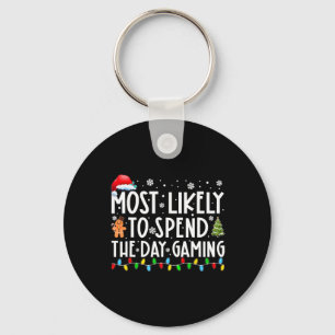 Meest waarschijnlijk breng de dag gokken gamer leu sleutelhanger