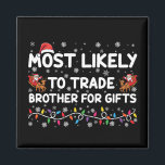 Meest waarschijnlijk broeder ruilen voor cadeautje magneet<br><div class="desc">Meest waarschijnlijk broeder ruilen voor cadeautjes met kerstmis</div>