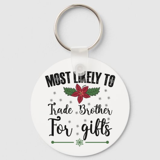 Meest waarschijnlijk broeder ruilen voor cadeautje sleutelhanger (Voorkant)