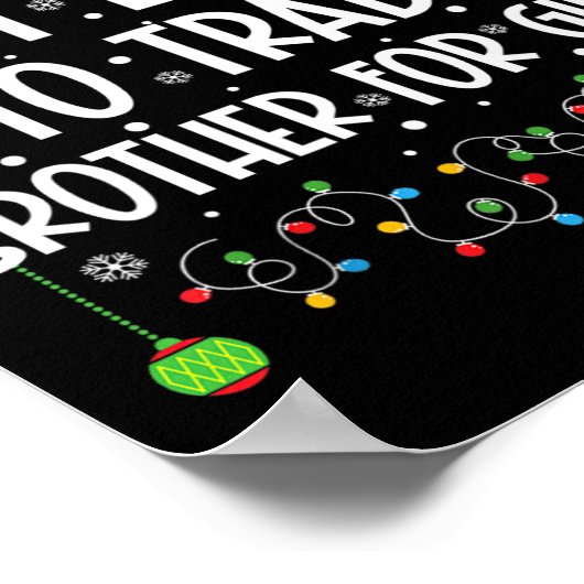 Meest waarschijnlijk broeder voor cadeautjes famil poster (Hoek)