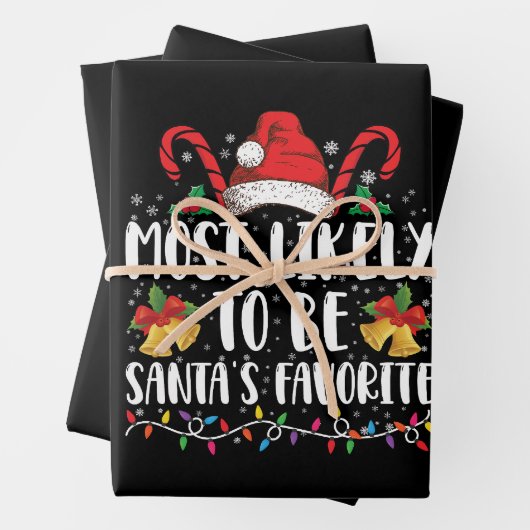 Meest waarschijnlijk de favoriete kerstman van de  inpakpapier vel (In situ)