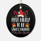 Meest waarschijnlijk de favoriete kerstman van de  keramisch ornament (Links)