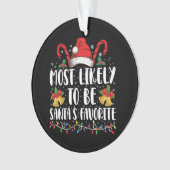 Meest waarschijnlijk de favoriete kerstman van de  ornament (voorkant)