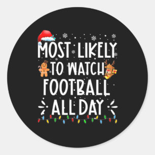Meest waarschijnlijk de hele dag door Football te Ronde Sticker
