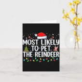 Meest Waarschijnlijk De Rendieren Aaien Funny Fami Kaart (Gele Bloem)