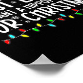 Meest waarschijnlijk een hippopotamus voor Kerstmi Poster (Hoek)