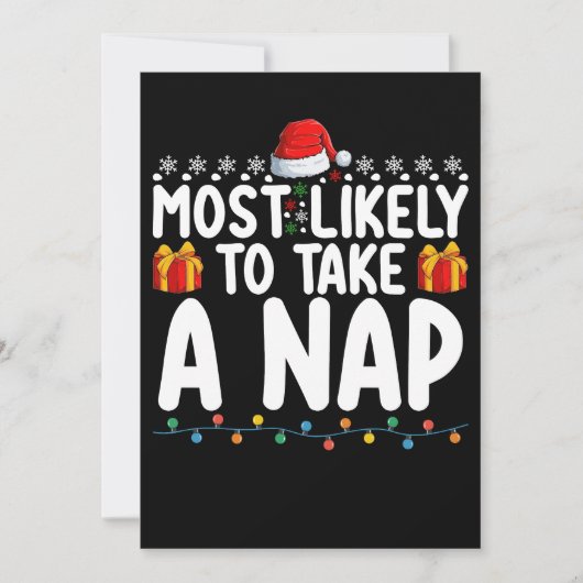 Meest waarschijnlijk een kerstfeestdag voor de Nap Kaart (Voorkant)
