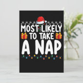 Meest waarschijnlijk een kerstfeestdag voor de Nap Kaart (Staand voorkant)
