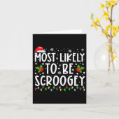 Meest Waarschijnlijk een Scroogey Kerstman Hoed Fa Kaart (Gele Bloem)