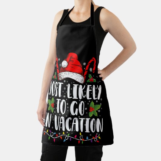 Meest waarschijnlijk gaan op vakantie kerst matchi schort (Insitu)