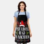 Meest waarschijnlijk gaan op vakantie kerst matchi schort (Gedragen)